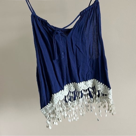 Kori | Blue Raindrop Tank Top - Picture 3 of 7